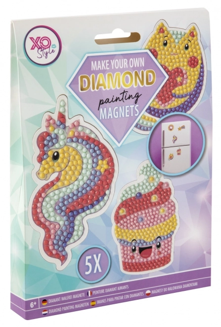 Set de magneți cu pietre de diamant