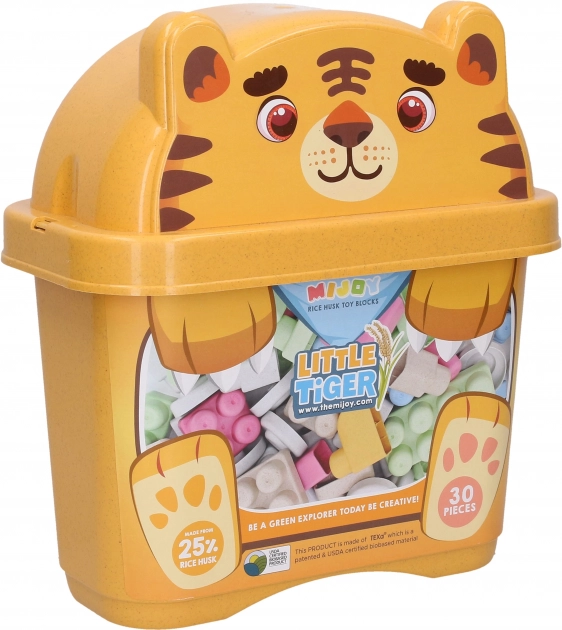 Set de construcție din bioplastic 30 de cuburi