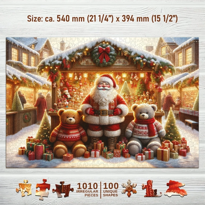 Puzzle din lemn Târgurile de Crăciun