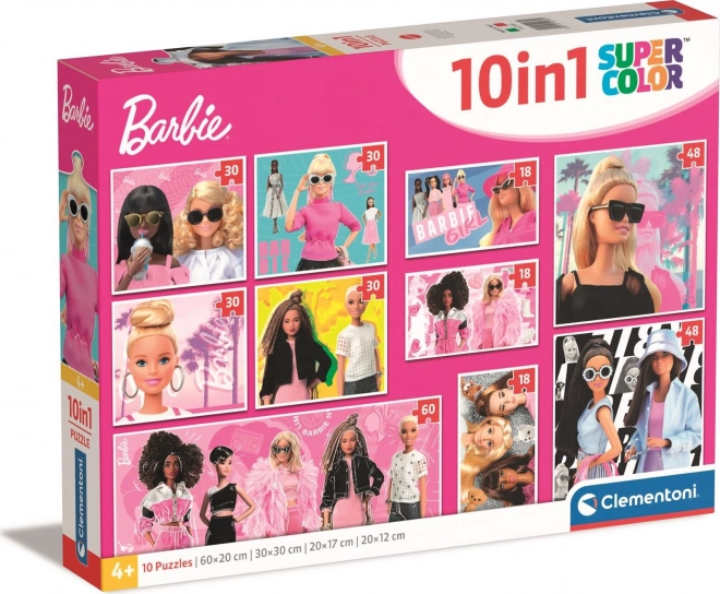 Puzzle Barbie 10 în 1