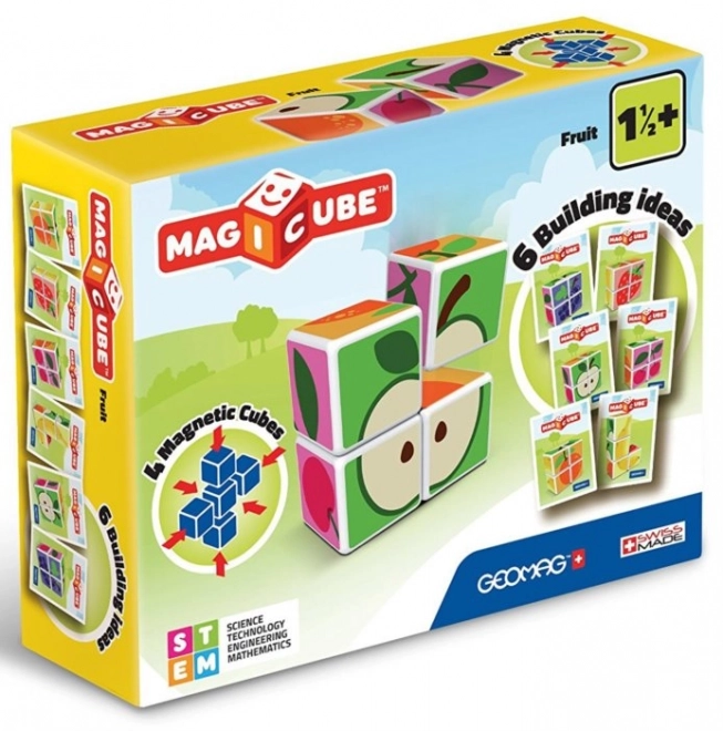 Cărămizi magnetice Geomag Magicube Fructe