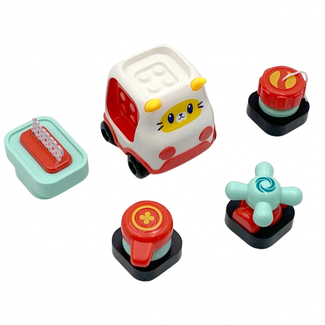 Tablă manipulatorie Montessori Woopie Baby - Panou de activitate colorat