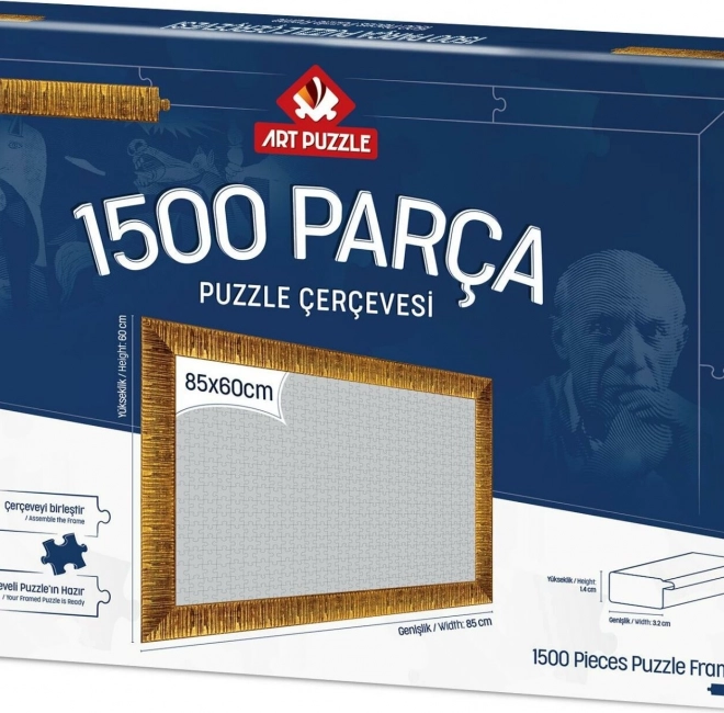 Ramă pentru puzzle 85x60 cm aurie pentru ART PUZZLE și altele