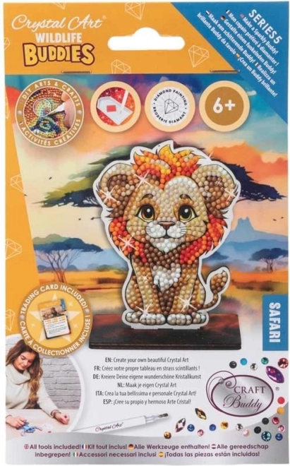 Pictură cu diamante Safari: Leu