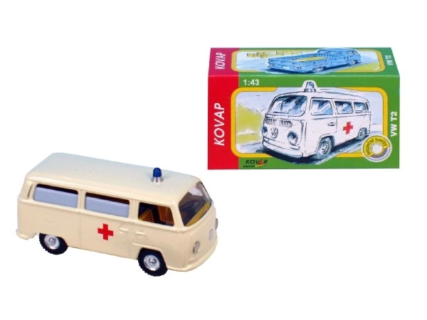 Ambulanță din metal VW 12cm 1:43 Kovap