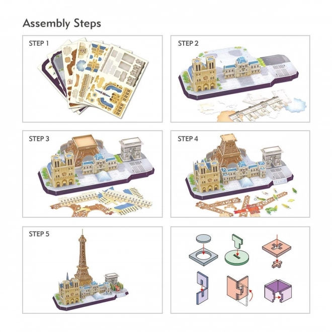 Puzzle 3D City Line Paris