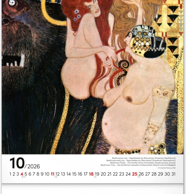 Calendar de perete Gustav Klimt 2026