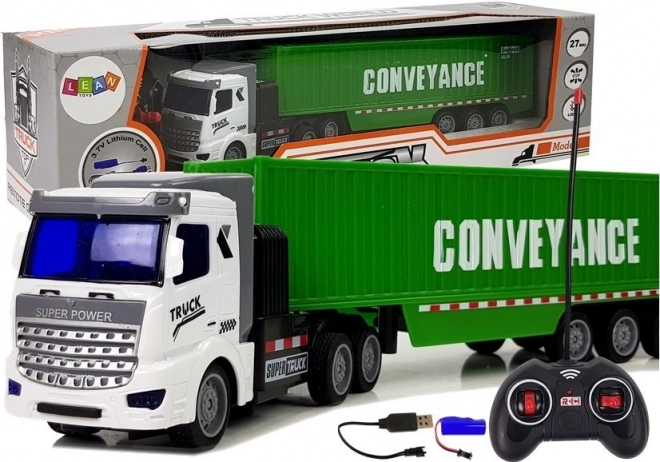 Camion de livrare telecomandat verde