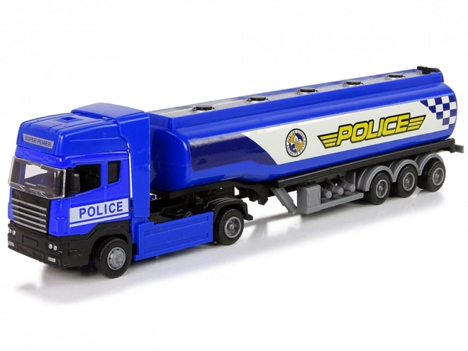 Camion cisternă albastră poliție 30 cm