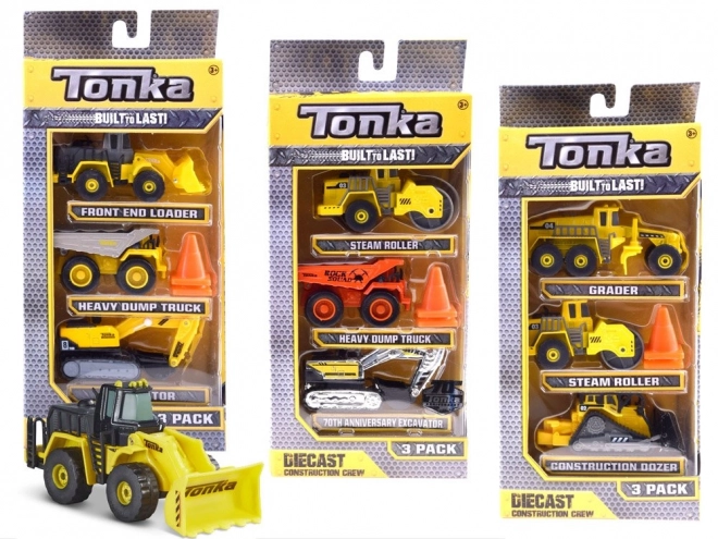 Set jucării de construcții Hasbro Tonka, 3 mașini