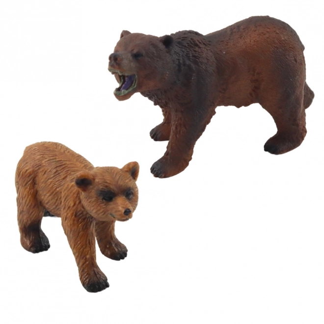 Set figurine urs brun și pui