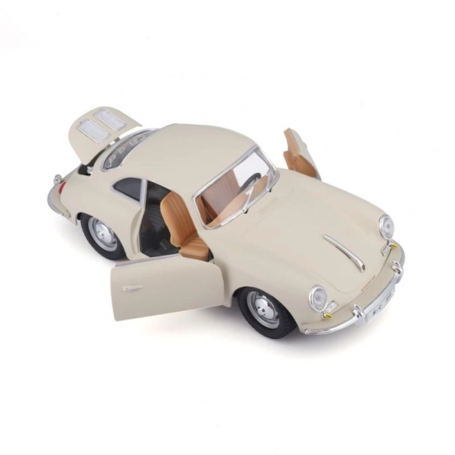 Mașină de colecție Porsche 356B Coupe 1961 Ivory la scară 1:24 de la Bburago