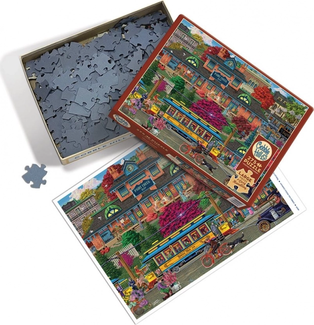 Puzzle cu stație de tramvai XL de la Cobble Hill 275 piese