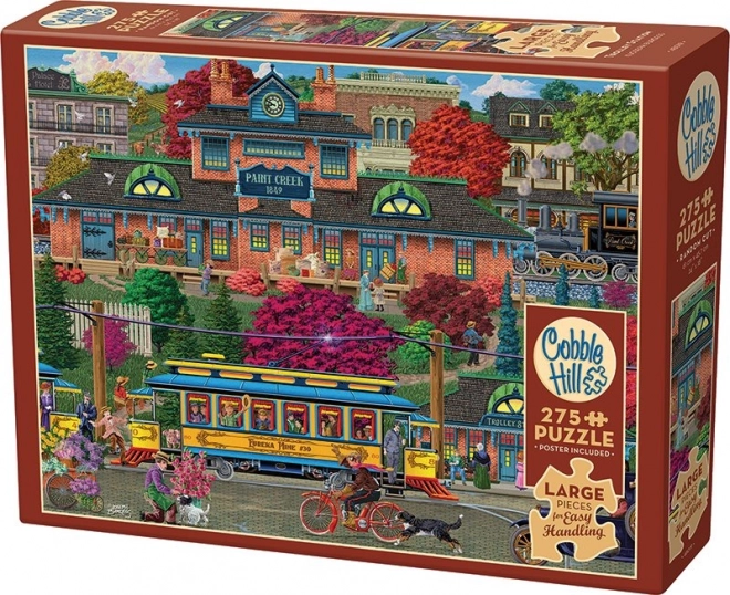 Puzzle cu stație de tramvai XL de la Cobble Hill 275 piese