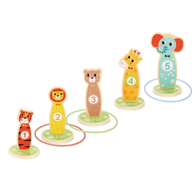 Joc de îndemânare din lemn Animăluțe Tooky Toy