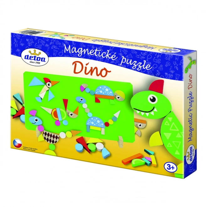 Puzzle magnetic dinozauri