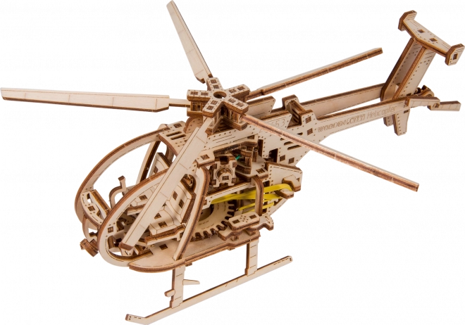 Puzzle 3D din lemn elicopter militar