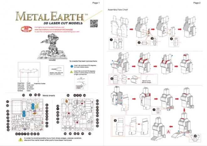 Puzzle 3D Metal Earth Transformers: Soundwave
