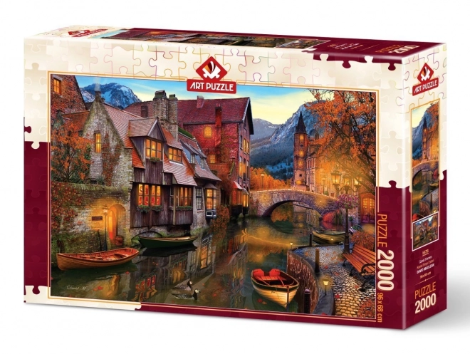 Puzzle case în jurul canalului 2000 piese