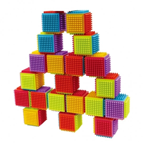 Set de construcție cu cuburi Little Hero pentru copii de la 12 luni
