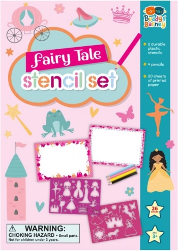 Șabloane zâne – set creativ cu creioane colorate