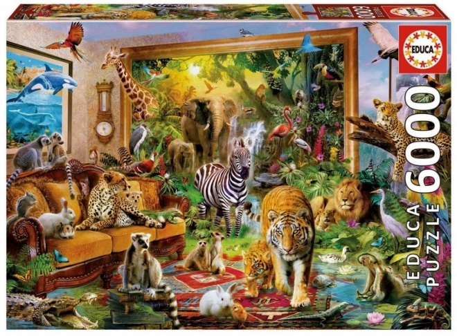 Puzzle 6000 piese - Animale sălbatice