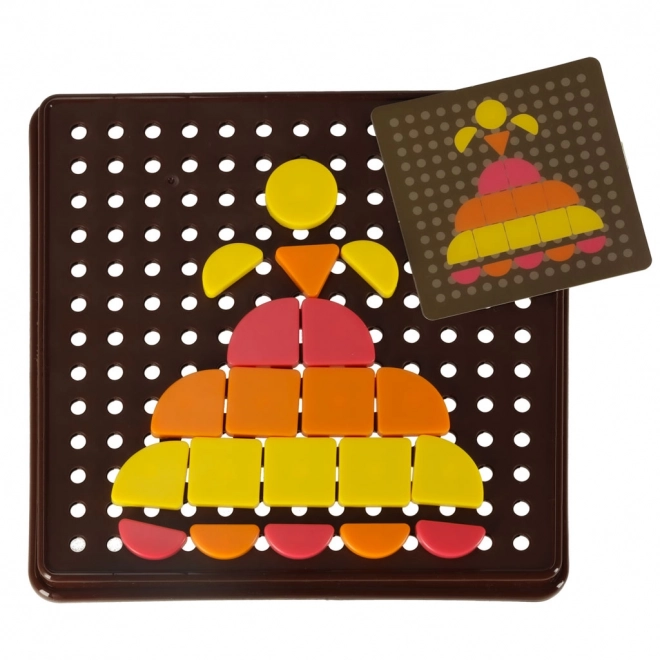 Puzzle mozaică creativă și logică cu forme geometrice