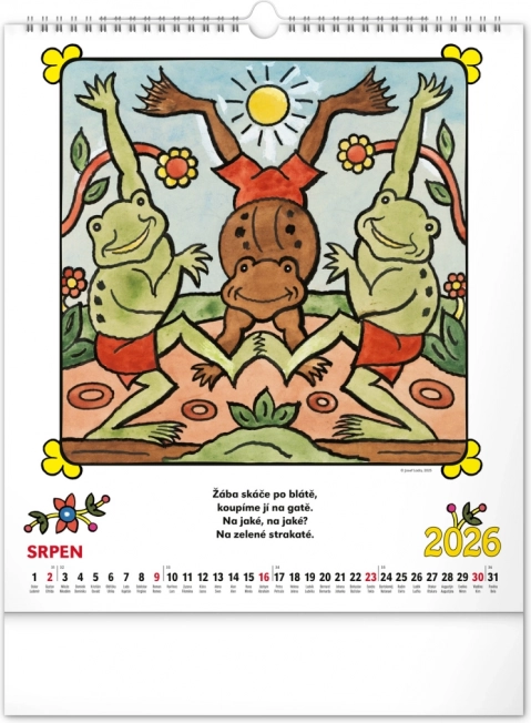 Calendar de perete Josef Lada - Rime 2026