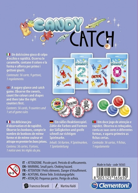 joc de cărți Candy Catch de la Clementoni