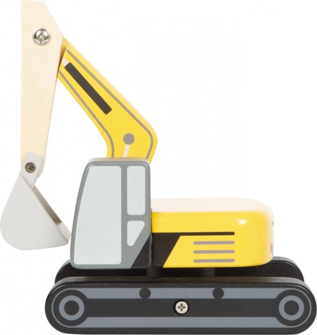 Excavator din lemn cu șenile Small Foot