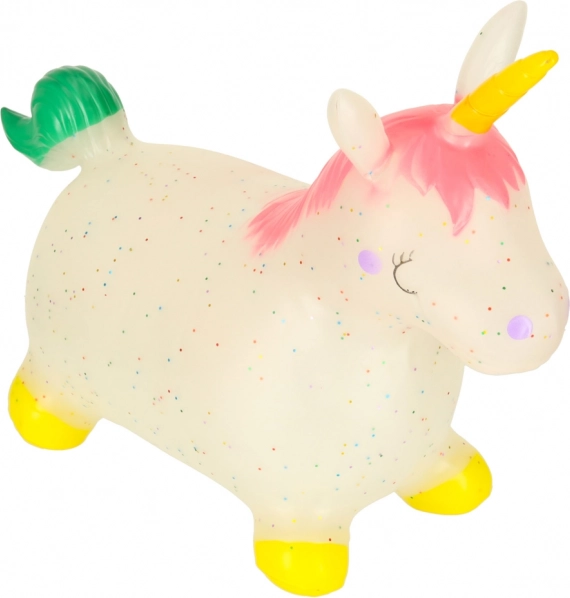 Jucărie săltăreață pentru copii cu pompă - Unicorn din cauciuc