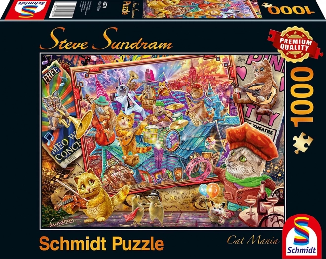 Puzzle Mania pisicilor 1000 piese