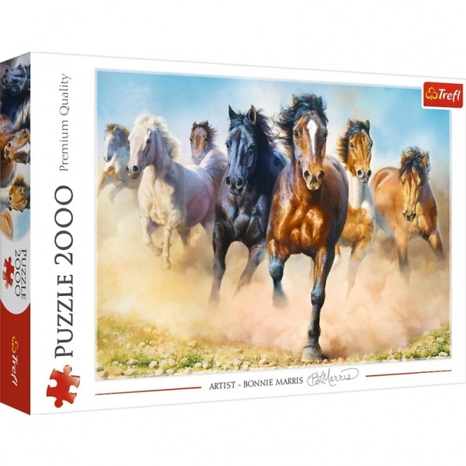 Puzzle Trefl Cai în Galop 2000 Piese