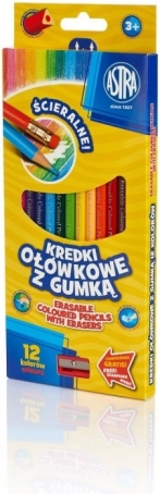 Astra Creioane Triunghiulare 12 buc
