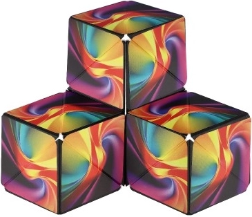 Cubul puzzle magnetic curcubeu