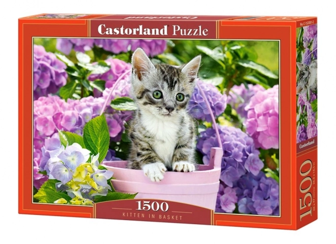 Puzzle pisicuță în coș 1500 piese