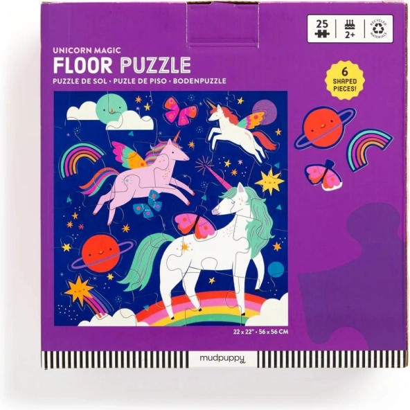 Puzzle de podea Mudpuppy Unicorni Magici 25 piese