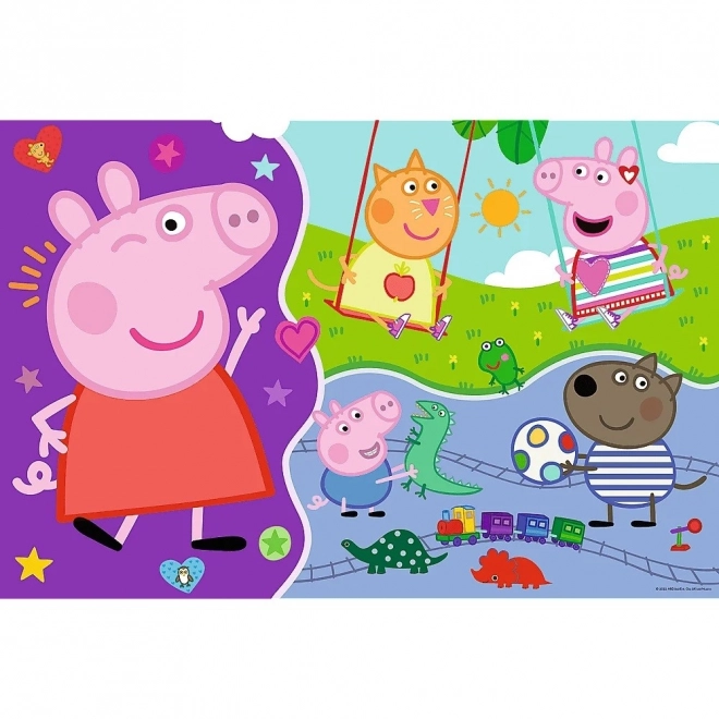 Puzzle cu două fețe Peppa Pig super gigant