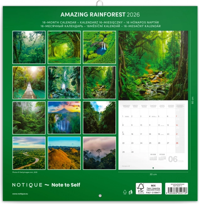 Calendar de notițe Păduri Tropicale 2026