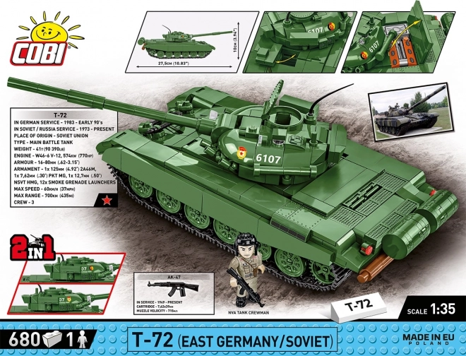 Tanc Armate COBI T-72 Est Germania/URSS