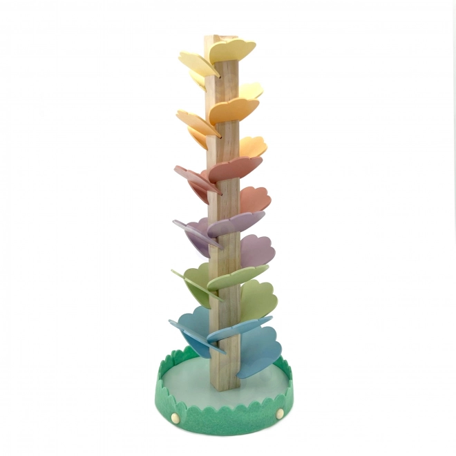 Turnul Spiralat de Lemn Tooky Toy pentru Copii