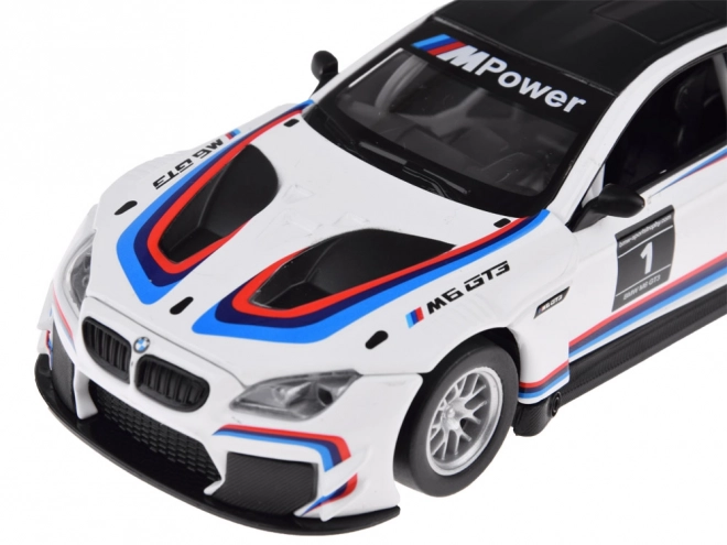 Mașină metalică BMW M6 GT3 sport în miniatură scară 1:32