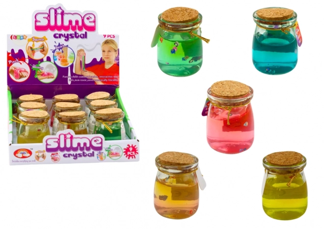 glut slime colorat în borcan 150 g