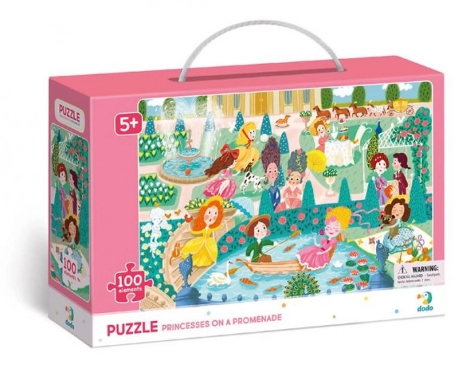 Puzzle Printese la promenadă 100 de piese