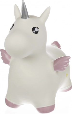 cățărător gonflabil skippy unicorn cu aripi, alb/roz