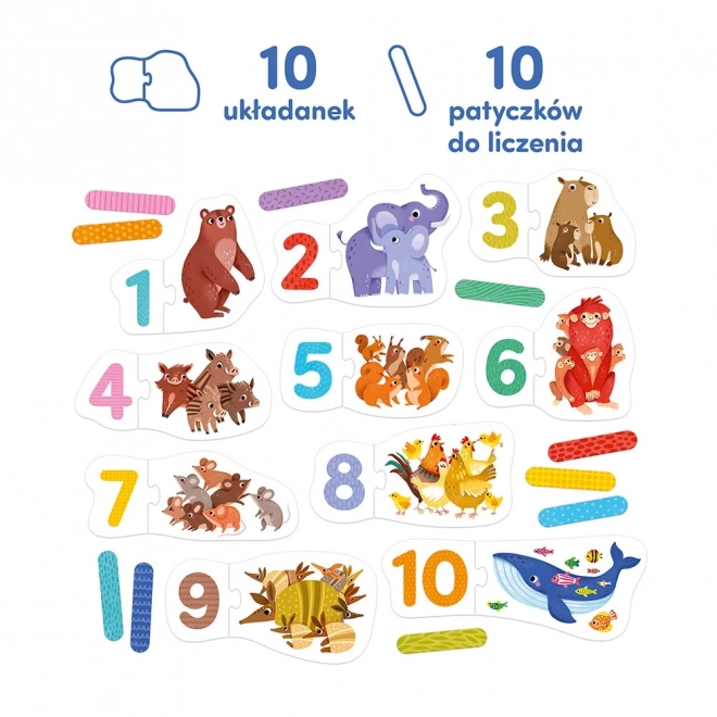 Puzzle de potrivire - numere