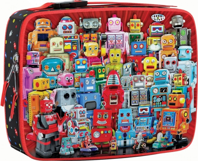 Puzzle Eurographics Roboti 100 Piese în Cutie Termică