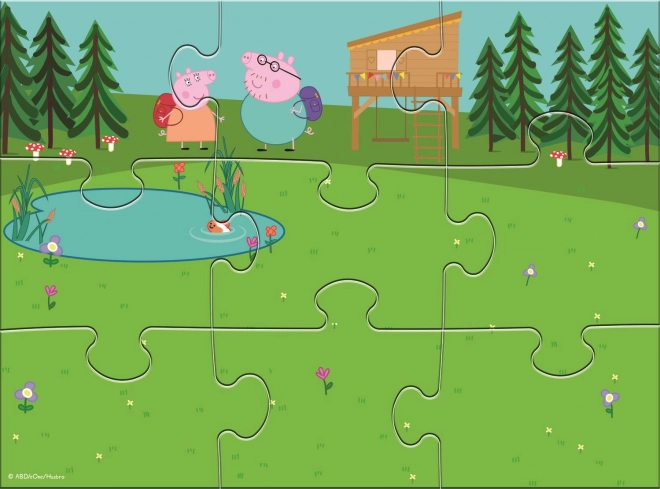 puzzle magnetice Prasátul Peppa