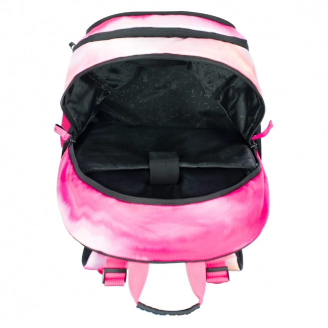 Set 3 piese BAAGL Skate Roz Rozstriptat: Rucsac, Penar, Săculeț