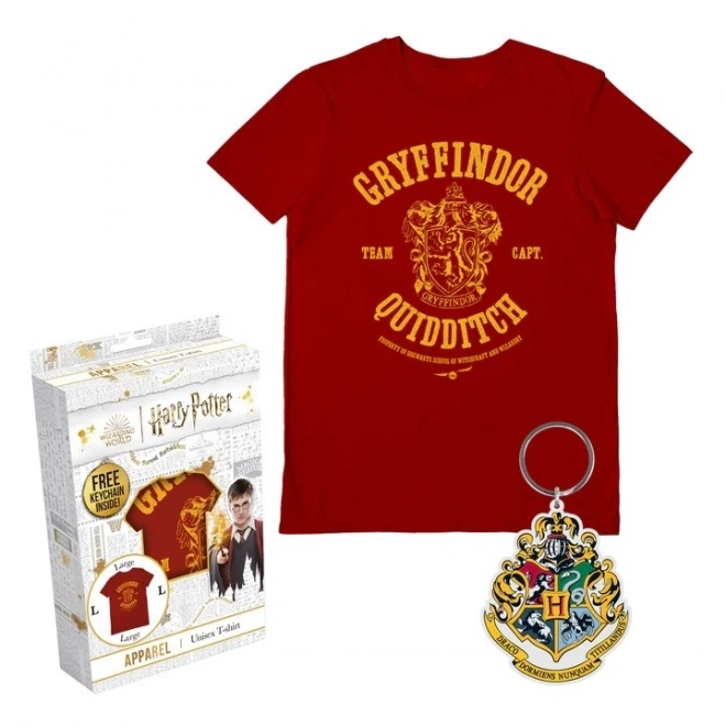 Tricou Harry Potter Nebelvír în cutie cadou XL